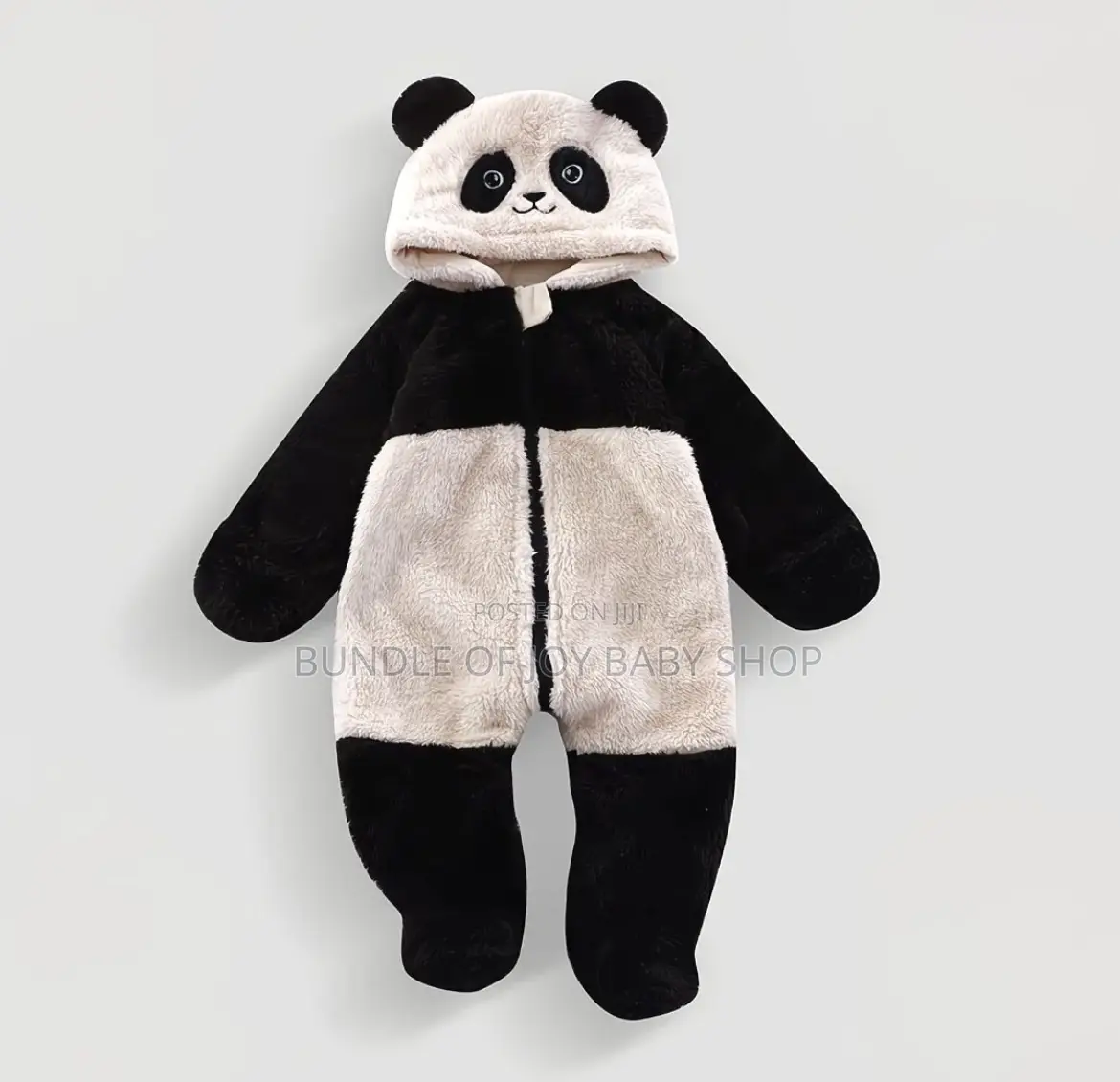 Fluffy Teddy Bear Overall Baby Onesie