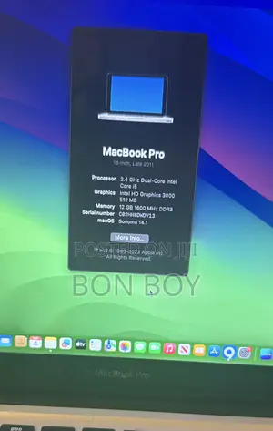 Laptop Apple MacBook 2011 12GB Intel Core i5 HDD 500GB