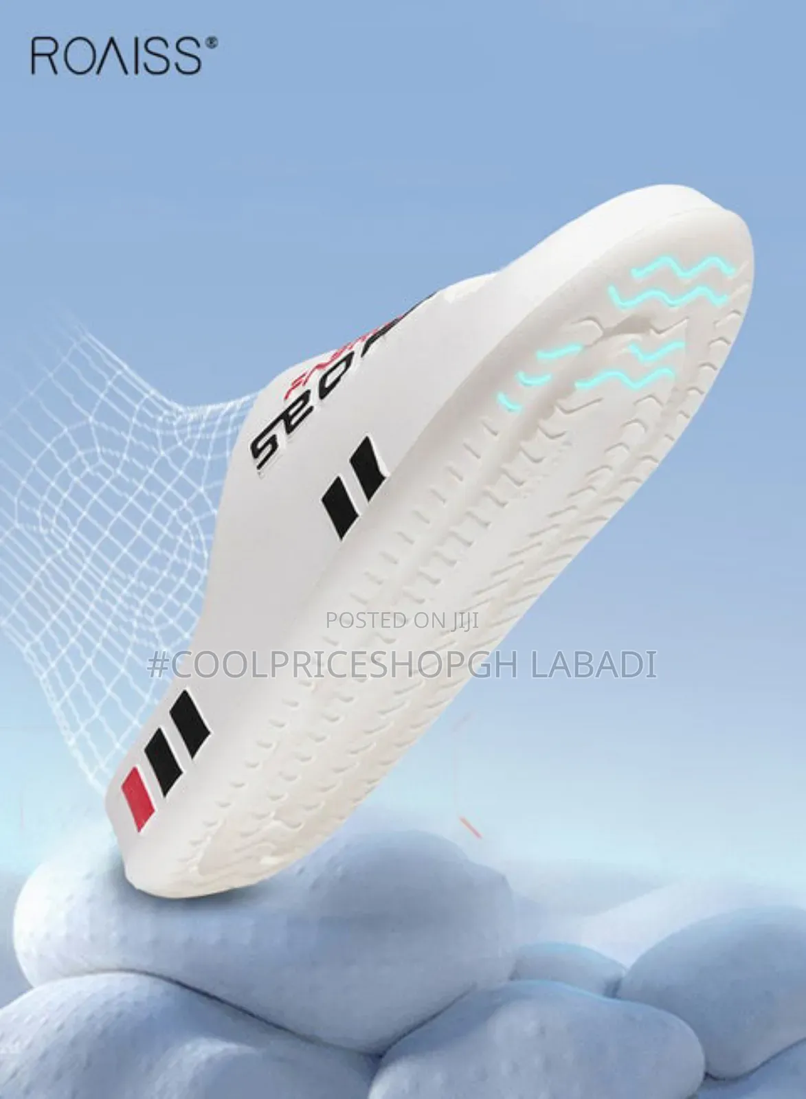 New Fashion Striped Flat Sandals With Soft Cushioning