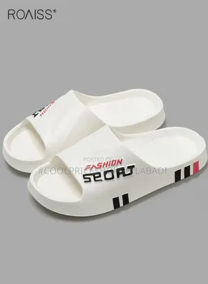 New Fashion Striped Flat Sandals With Soft Cushioning