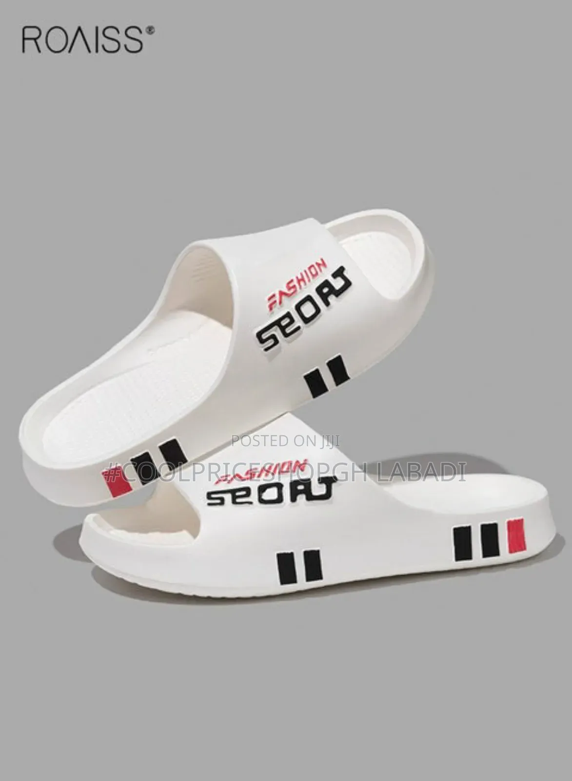 New Fashion Striped Flat Sandals With Soft Cushioning