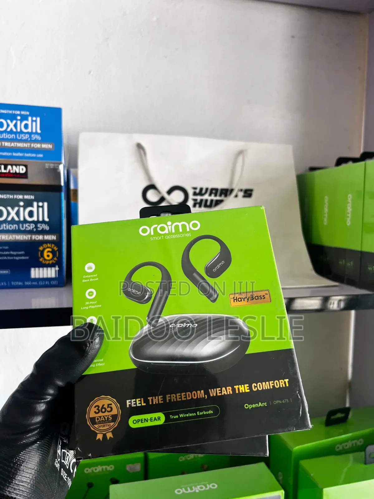Oraimo Openarc Open-Ear Wireless Earphones
 (100)
