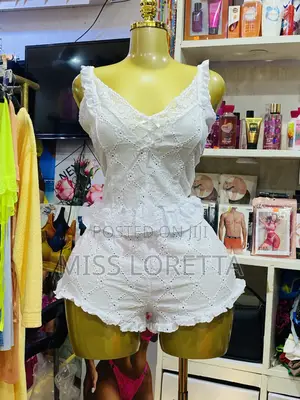 Cotton Lace Top and Shorts - 2pc