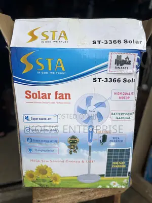 Solar Rechargeable Fan (2-in-1)