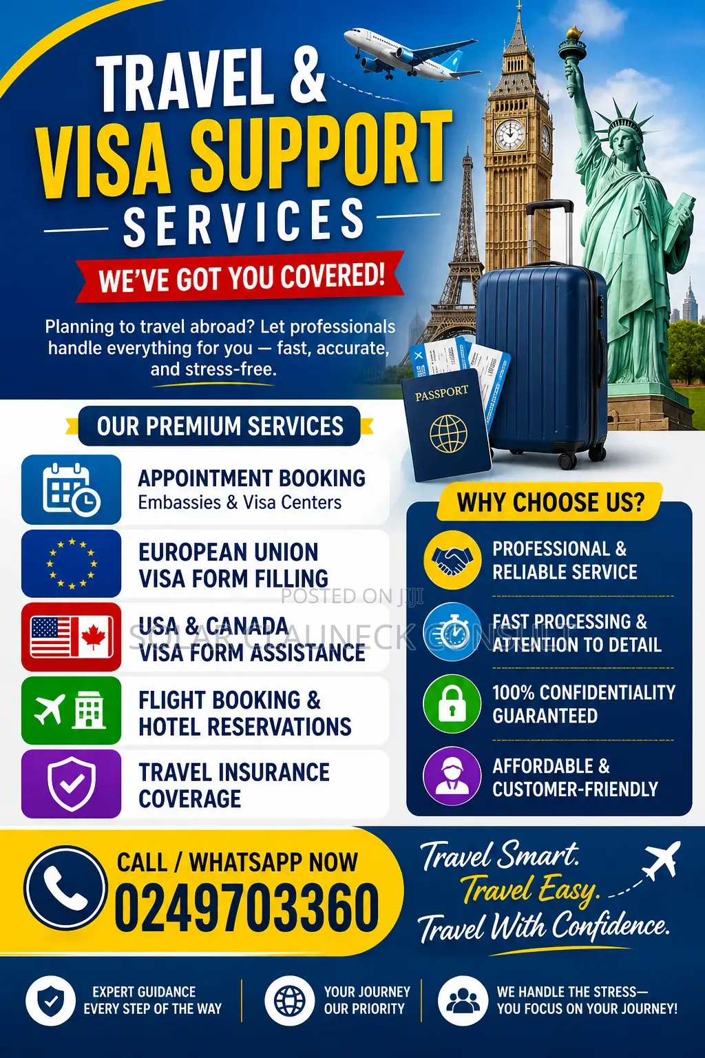Appointment, Form Filling and Visa Support