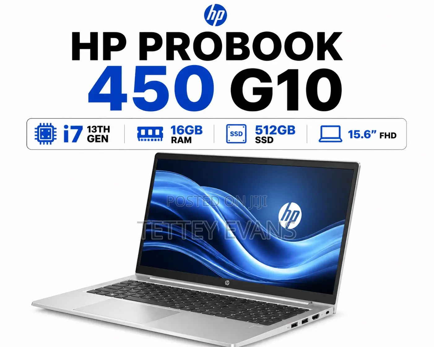 New Laptop HP ProBook 450 G9 16GB Intel Core i7 SSD 512GB