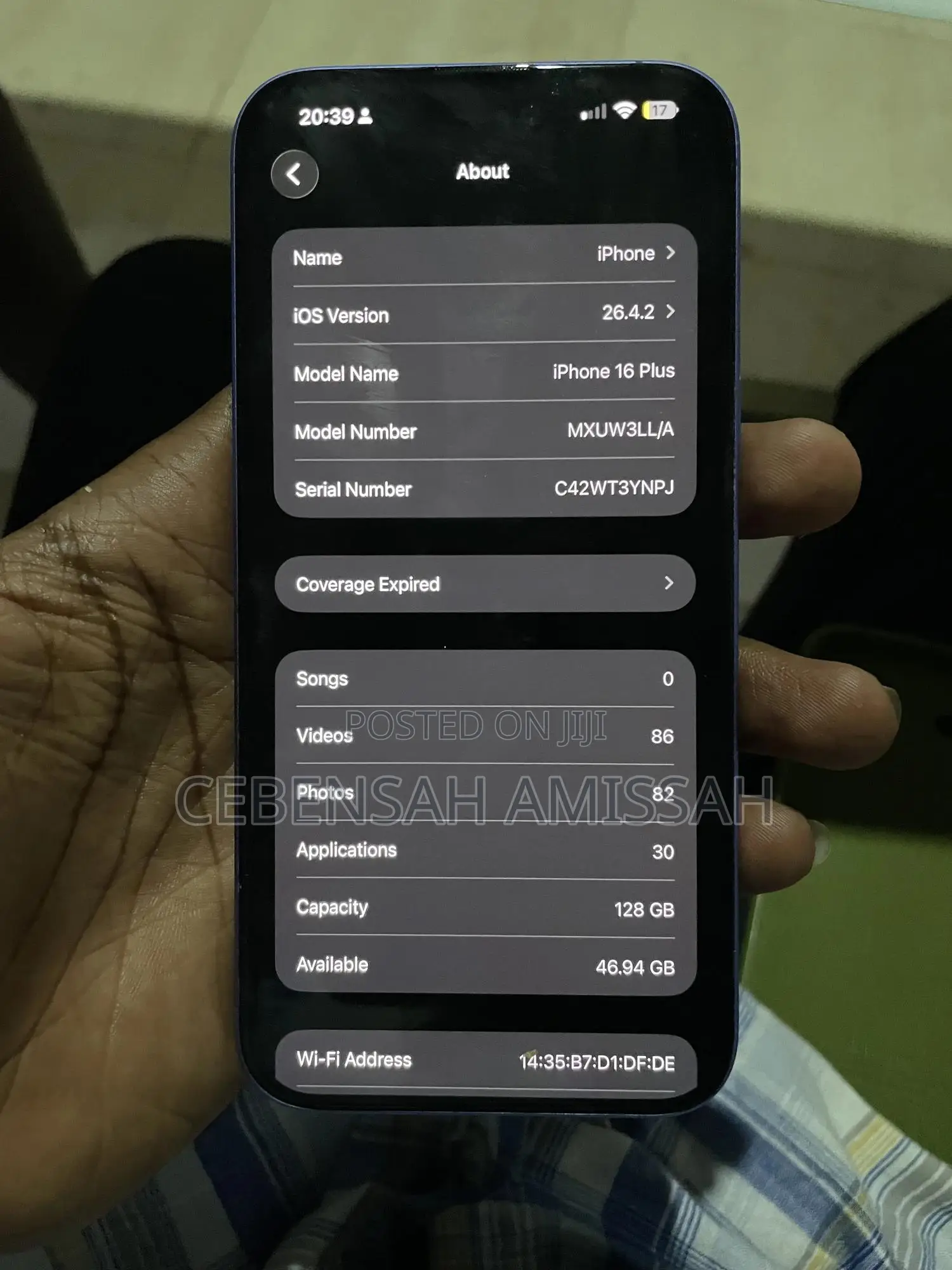 Apple iPhone 16 Plus 128 GB Blue