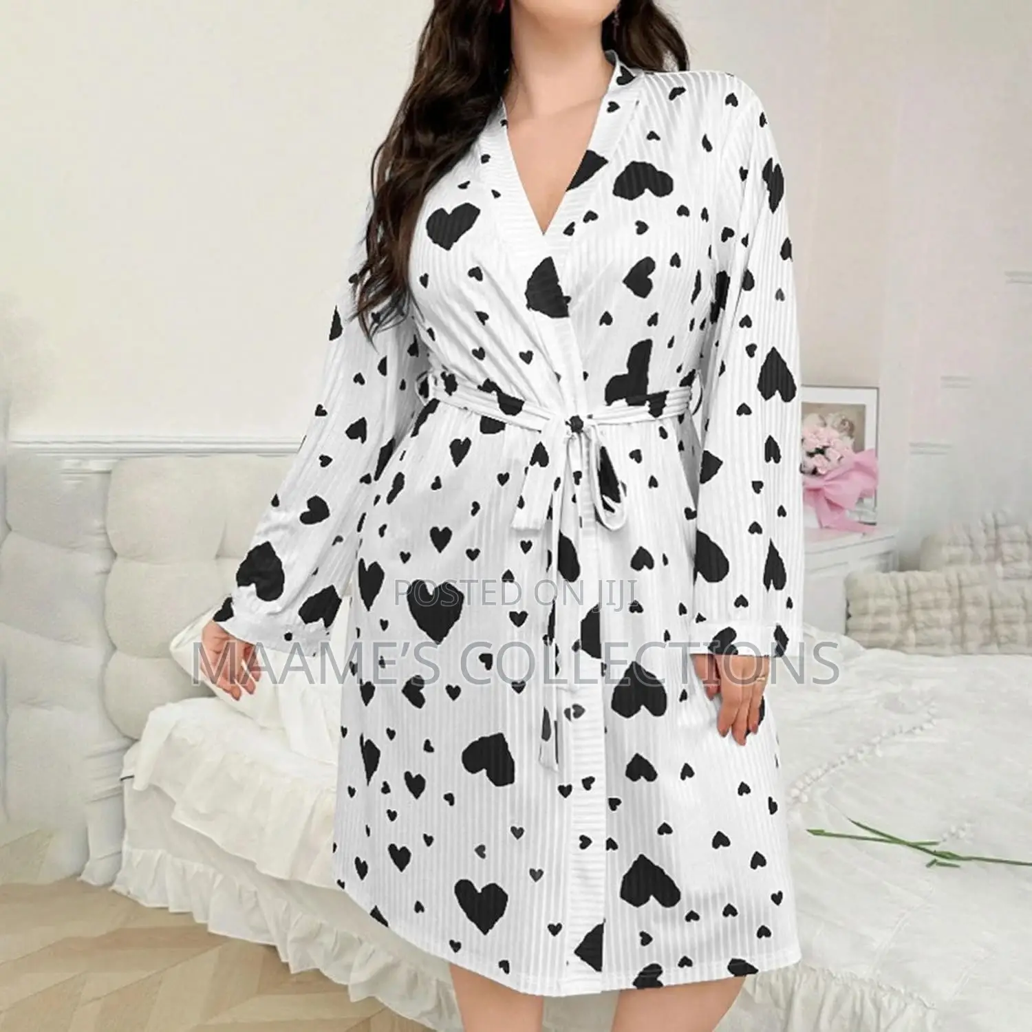 Womens Ribbed Knit Robe Nightgowns