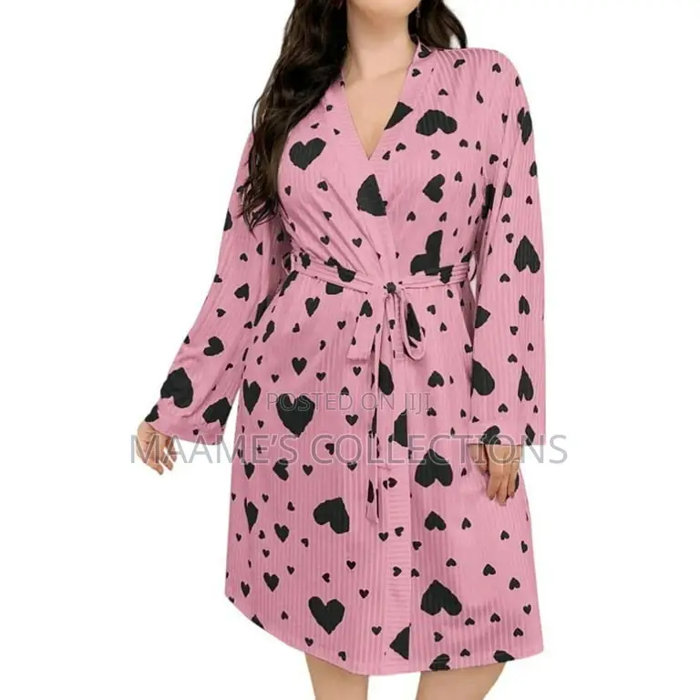 Womens Ribbed Knit Robe Nightgowns