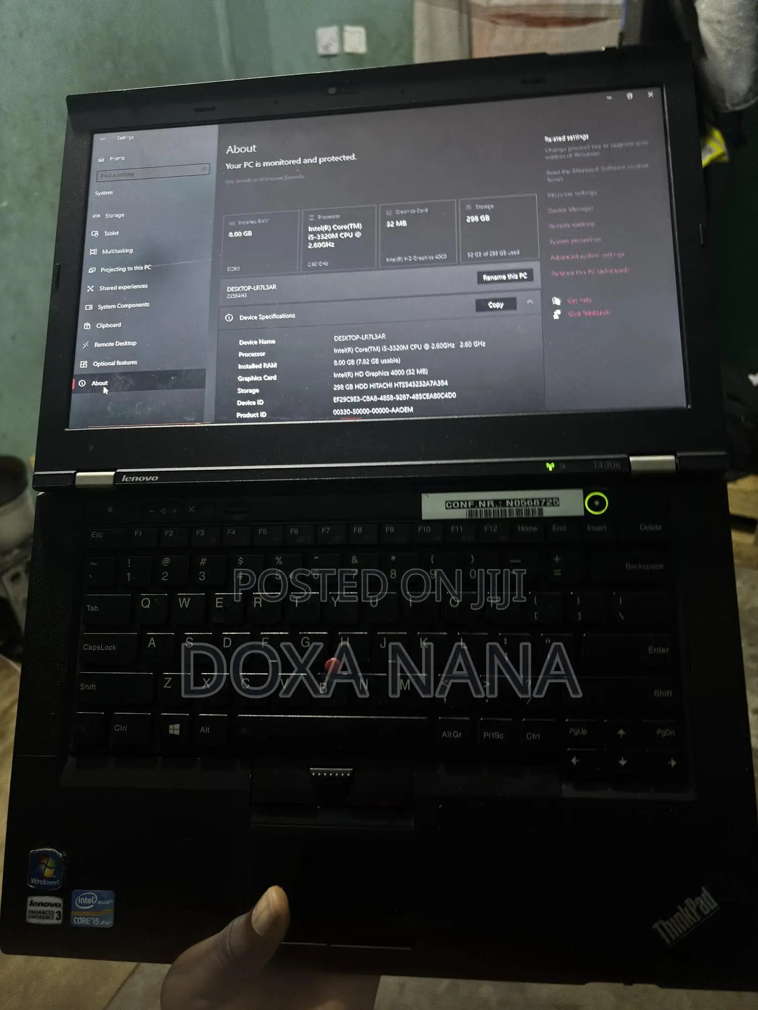 Laptop Lenovo ThinkPad T430s 8GB Intel Core i5 HDD+SSD 256GB