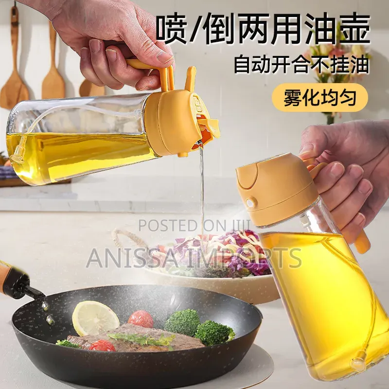 Sprayable and Pourable Oil Bottle