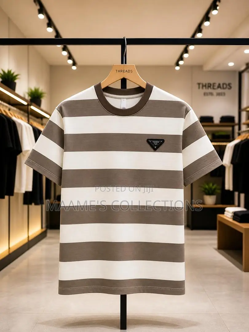 Men’S Stripped Tees Available