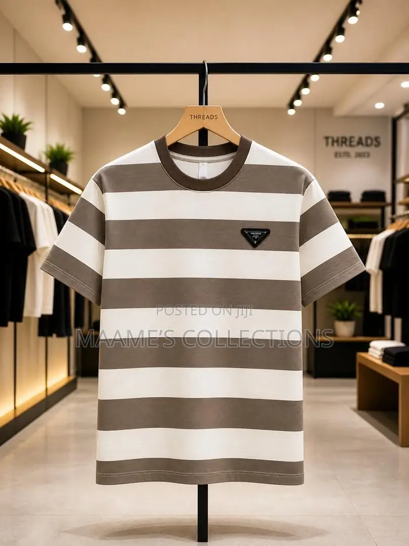 Men’S Stripped Tees Available