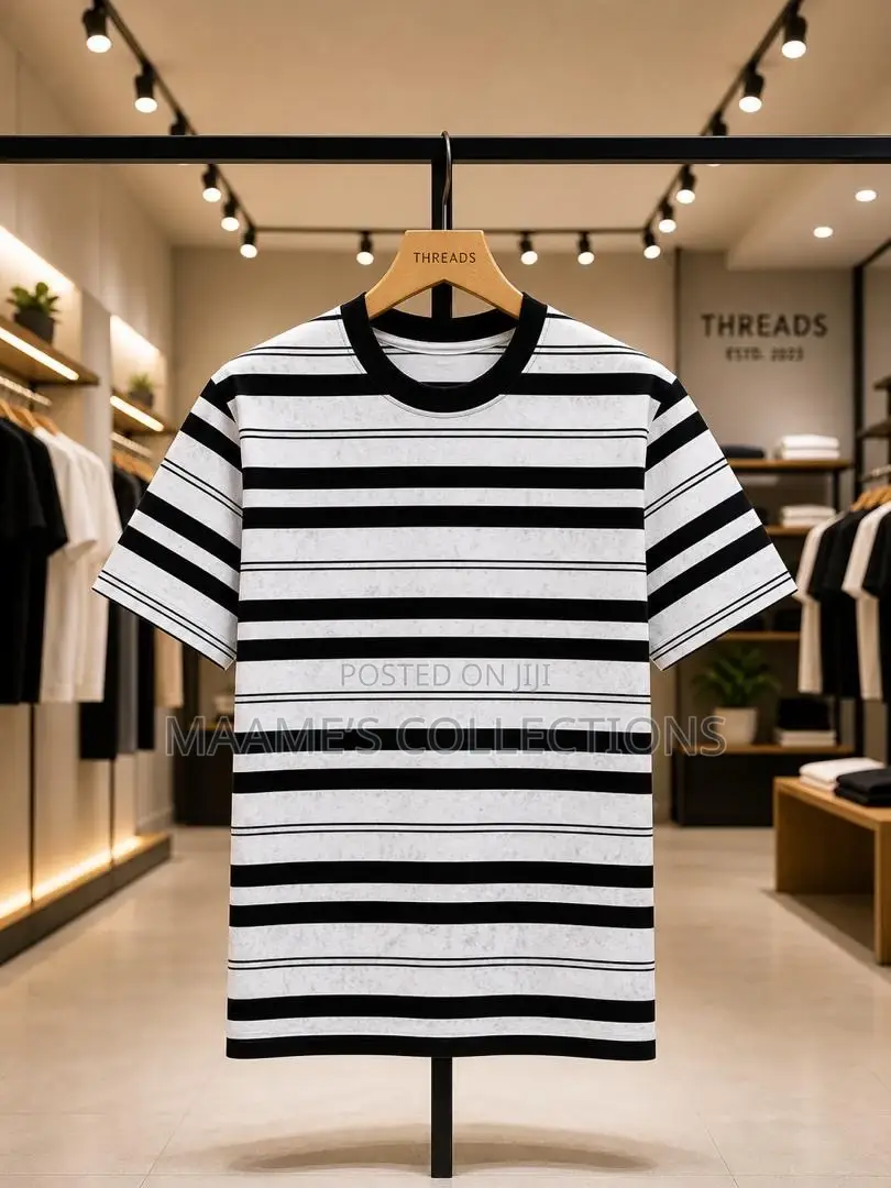 Men’S Stripped Tees Available