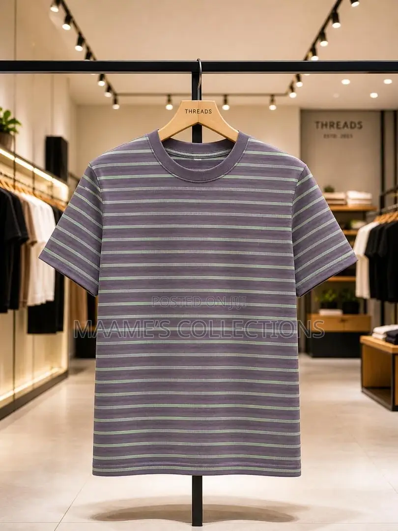 Men’S Stripped Tees Available