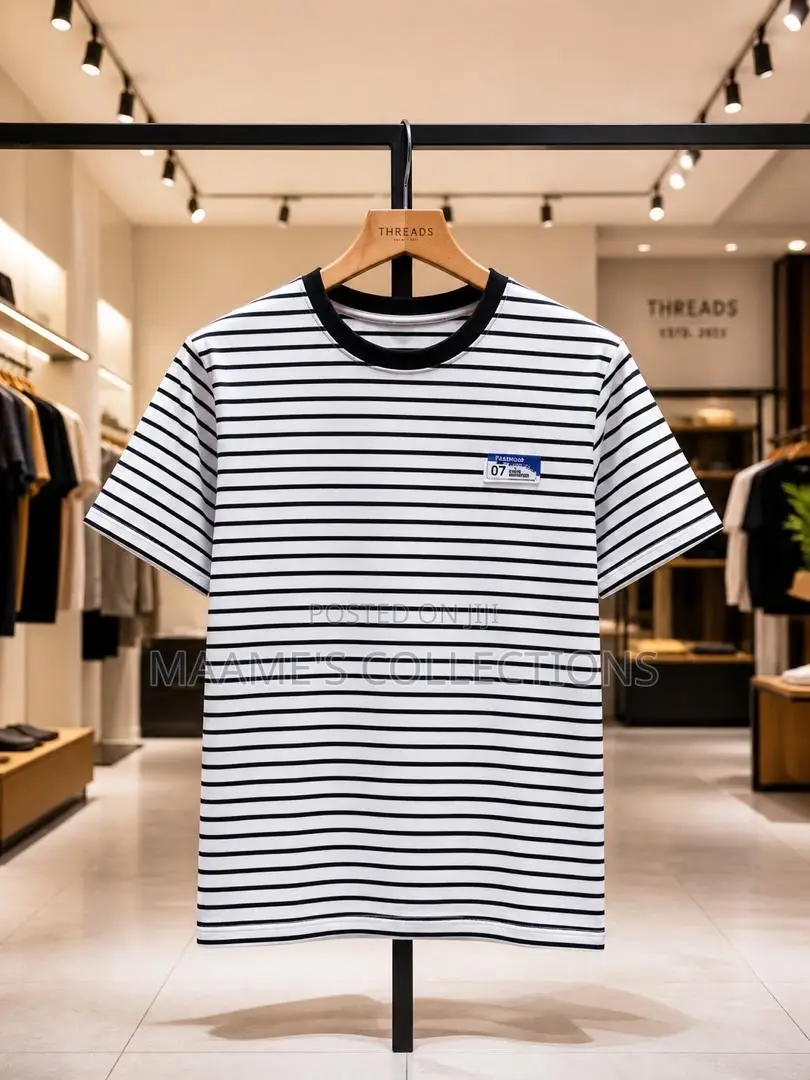Men’S Stripped Tees Available