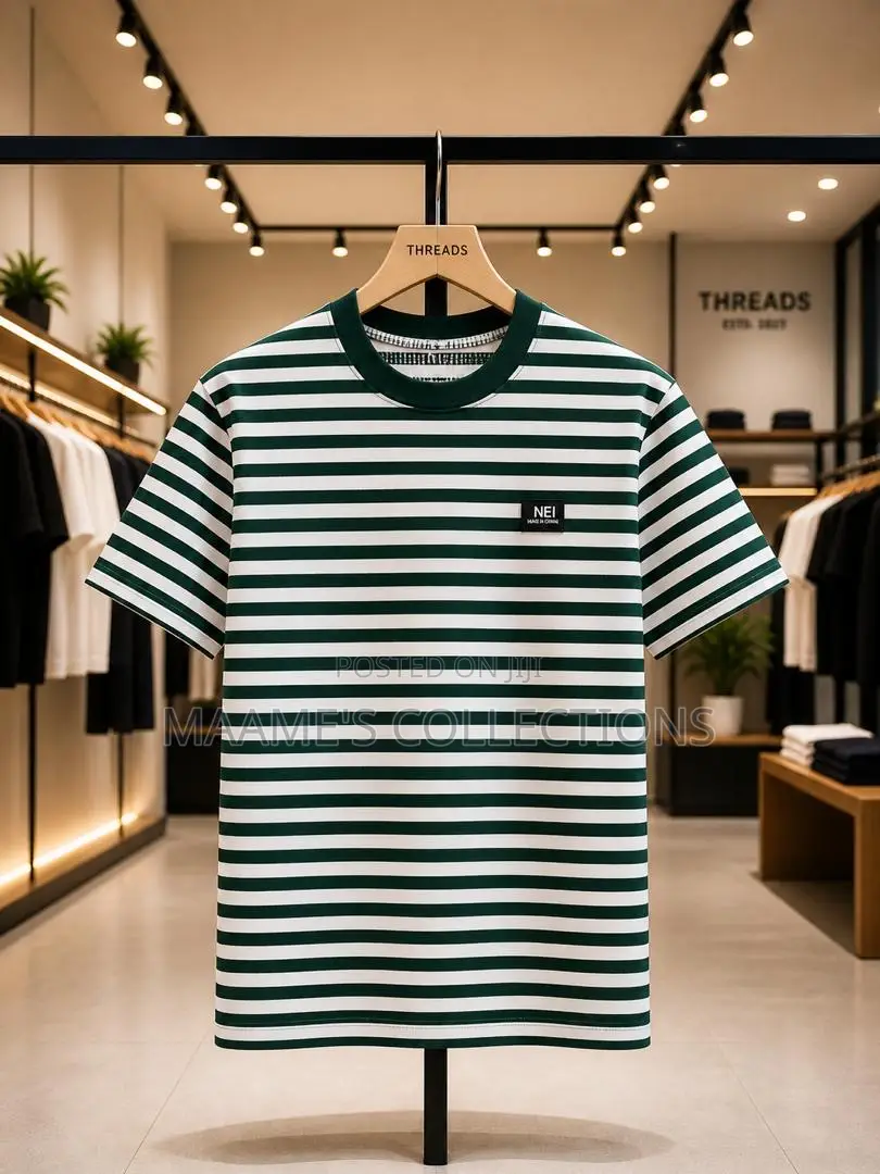 Men’S Stripped Tees Available
