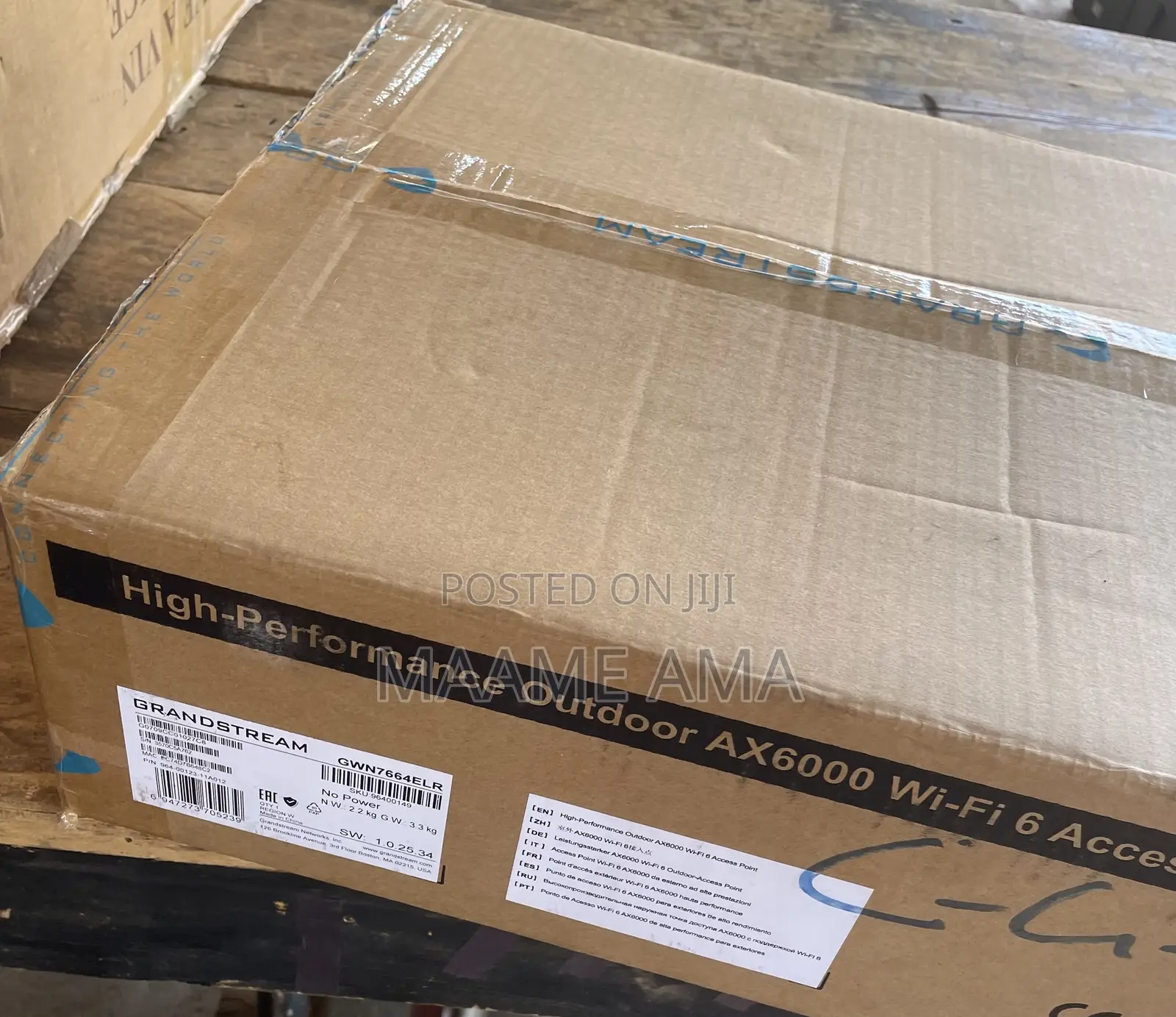 Grandstream Ax6000 Wifi6 300m Omnidirectional Access Point- Gwn7664elr