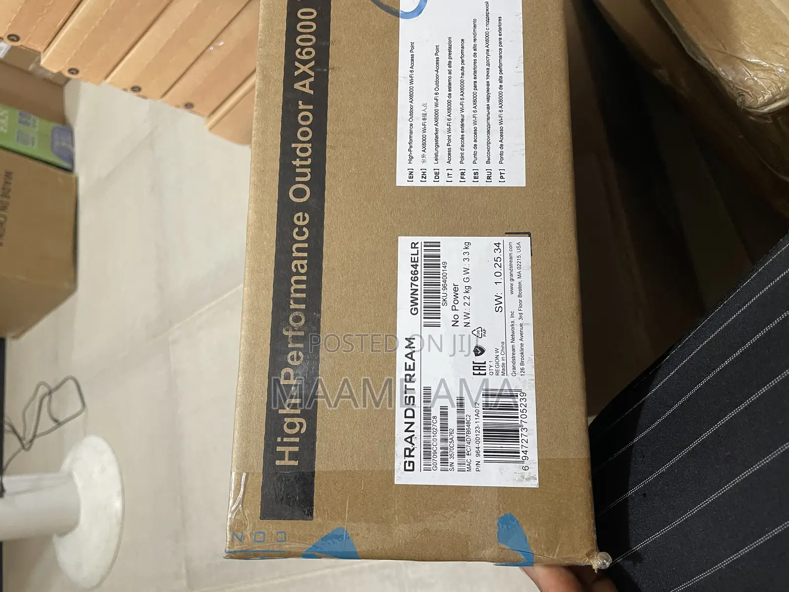 Grandstream Ax6000 Wifi6 300m Omnidirectional Access Point- Gwn7664elr