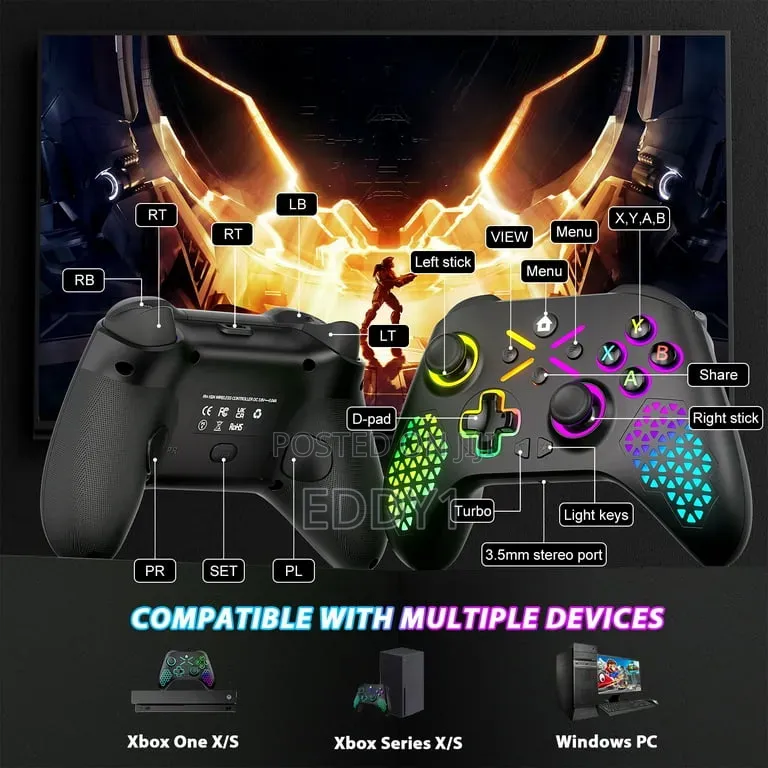 Xbox Controller 2.4g Wireless for Xbox One/Slim/Series S/X Console Pc