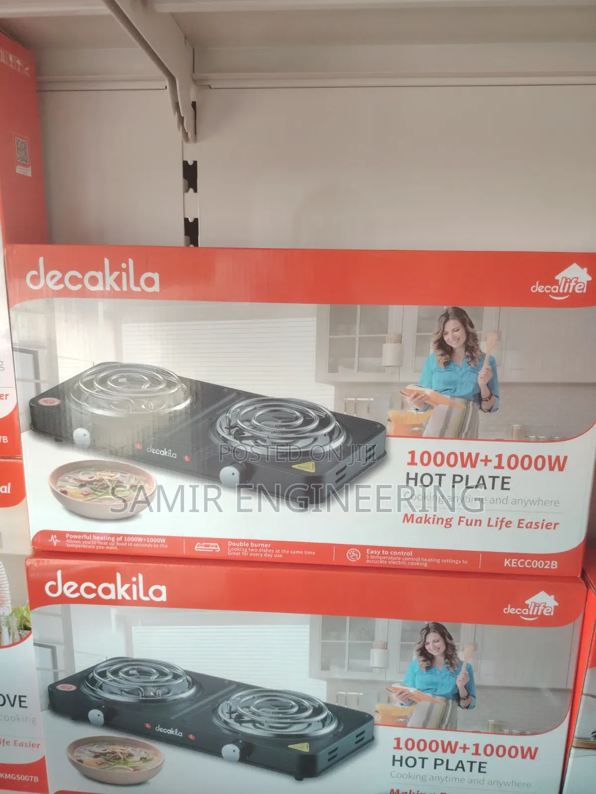 Decakila 2000w Double Hot Plate,