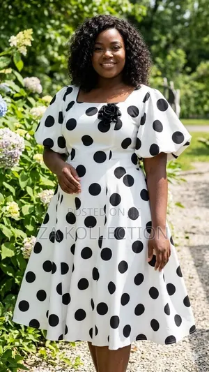 Poker Dot Ladies Fashionable Dress
