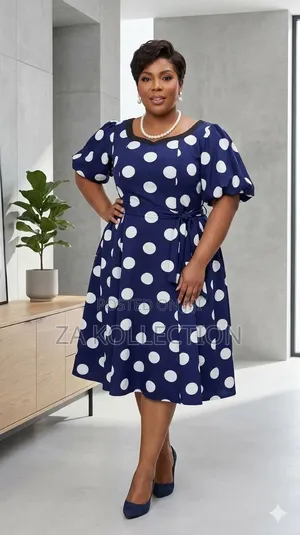 Poker Dot Ladies Fashionable Dress