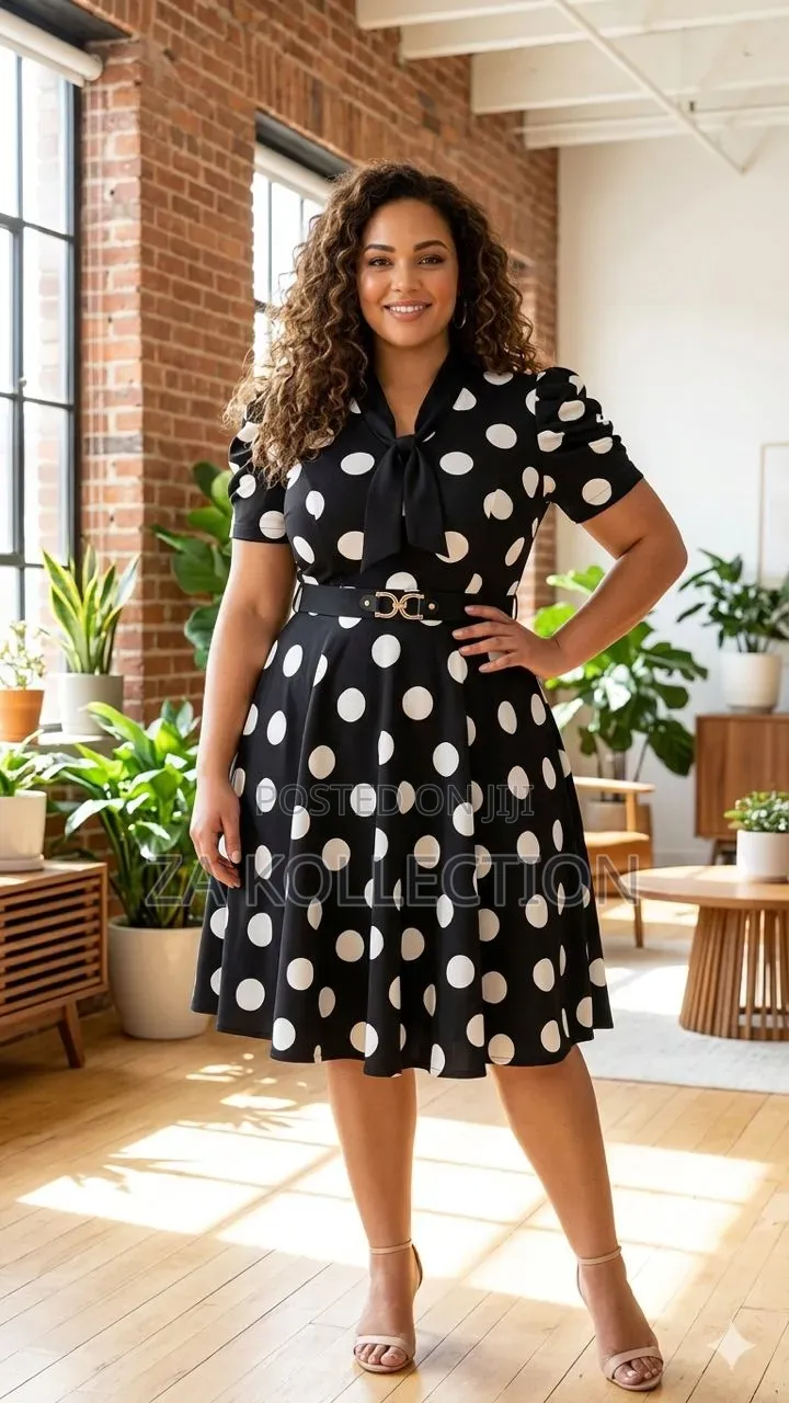 Poker Dot Ladies Fashionable Dress