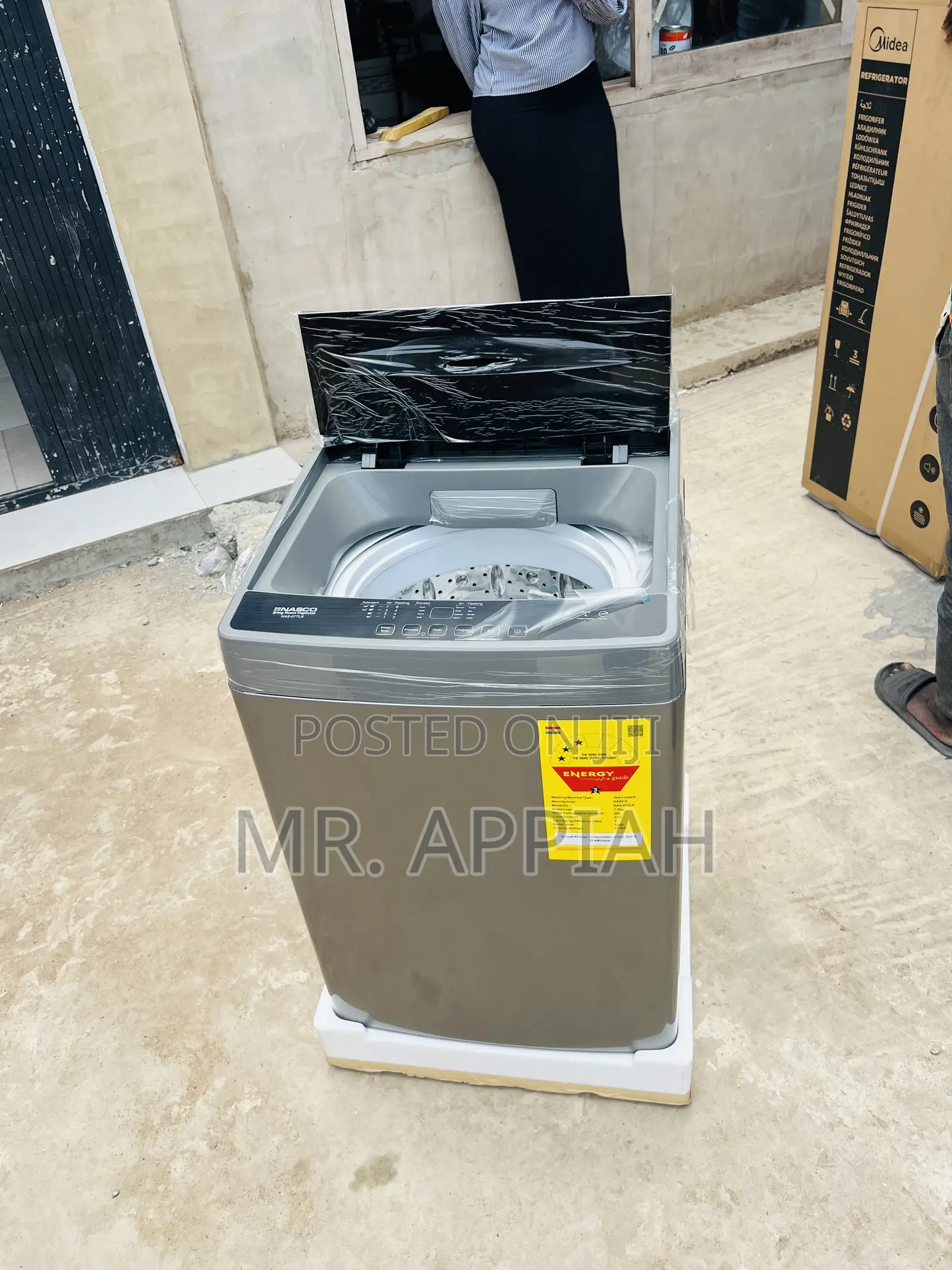 Energy Sufficient Nasco 7kg Fully Auto Washing Machine(Gray) 