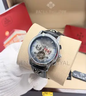 Patek Philippe Mechanic/Automatic Watch With Genuine Leather Straps