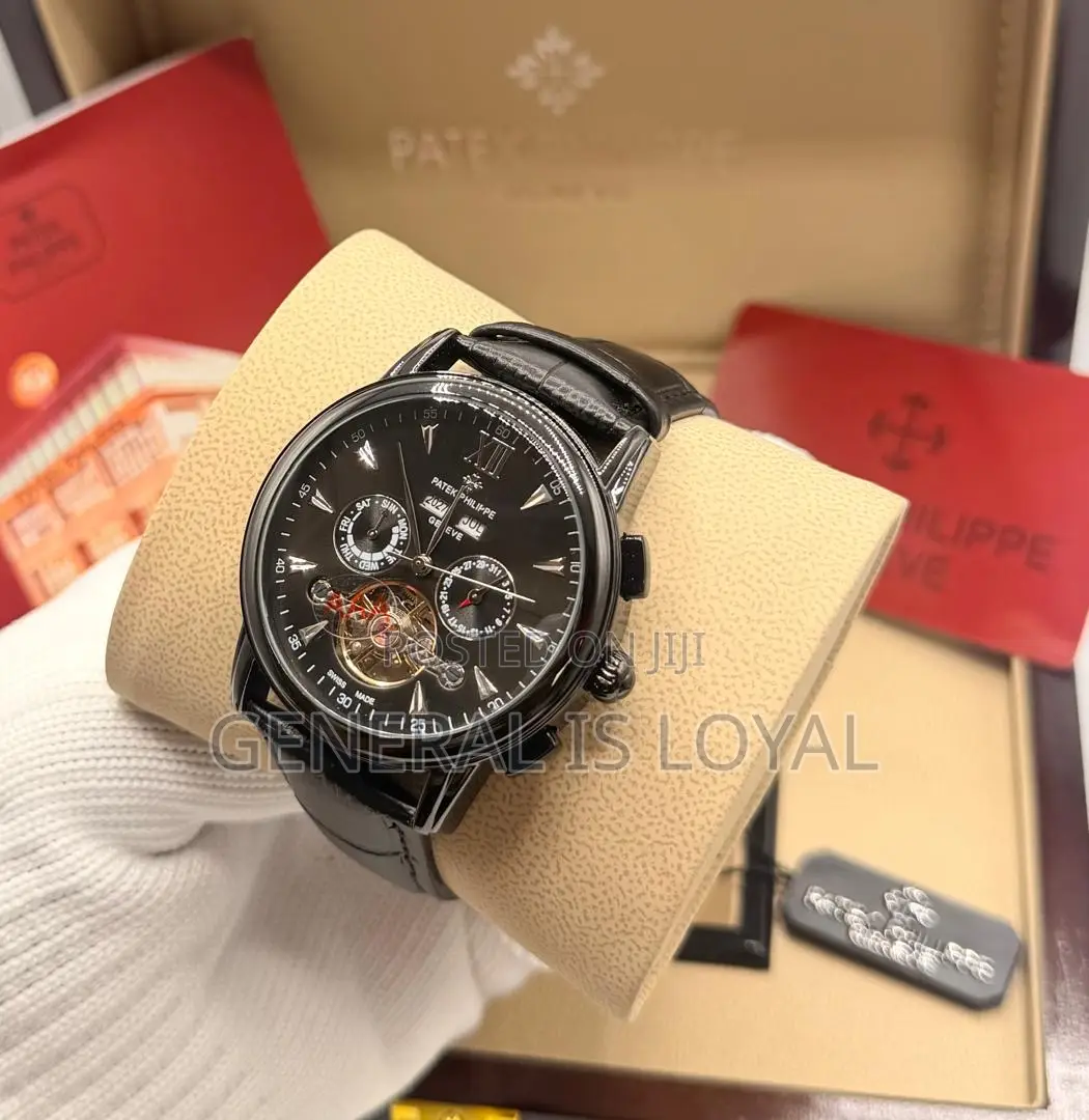 Patek Philippe Mechanic/Automatic Watch With Genuine Leather Straps