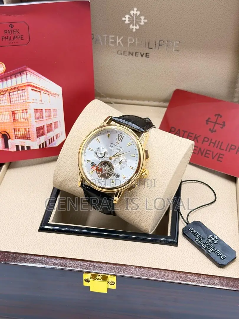 Patek Philippe Mechanic/Automatic Watch With Genuine Leather Straps