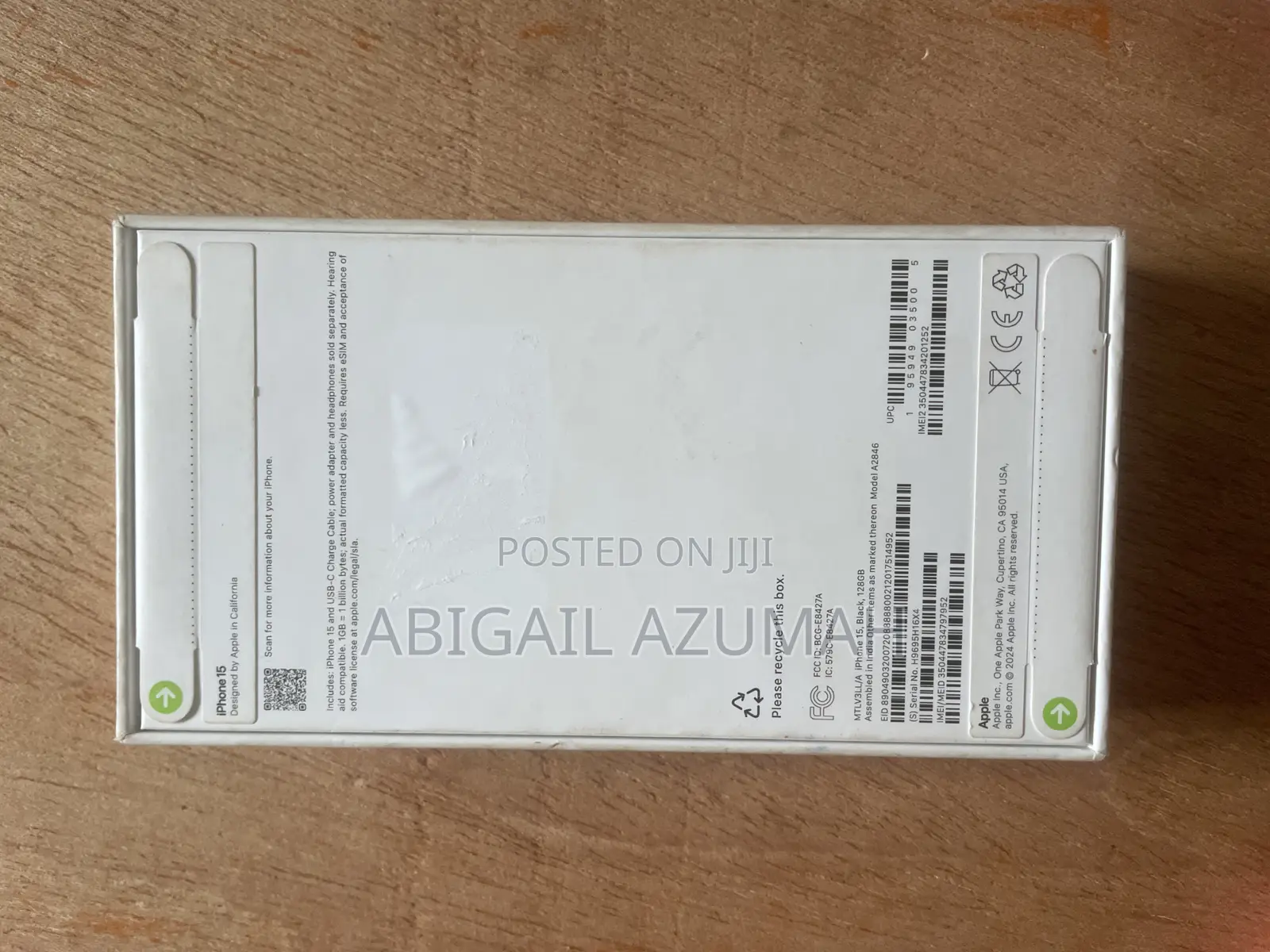 New Apple iPhone 15 128 GB Black