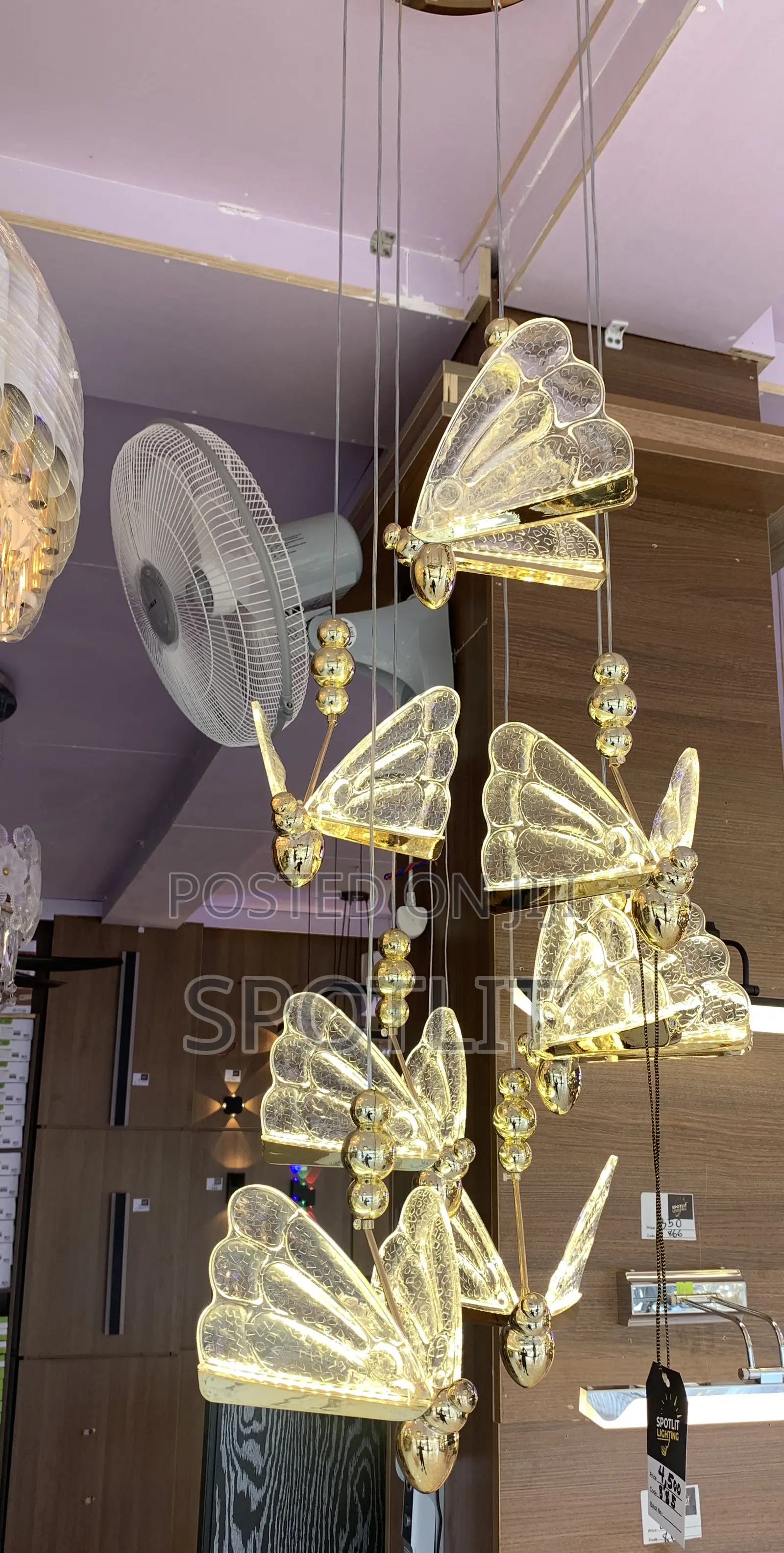 A Modern Butterfly Pendant Chandelier