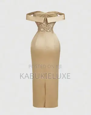 Chic Gold Bodycon Dress With Mesh Detail – Premium Look
