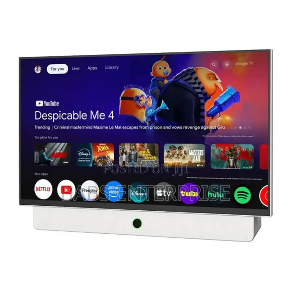 Powerology Portable FHD Smart Tv 27" Rechargeable