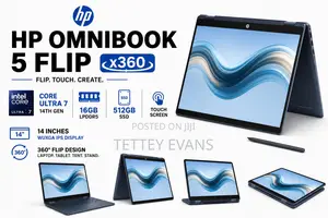 New Laptop HP OmniBook 5 Flip 16GB Intel Core Ultra 7 SSD 512GB