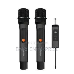 Porodo Soundtec Duo Mic Aluminum Rechargeable Wireless Microphone