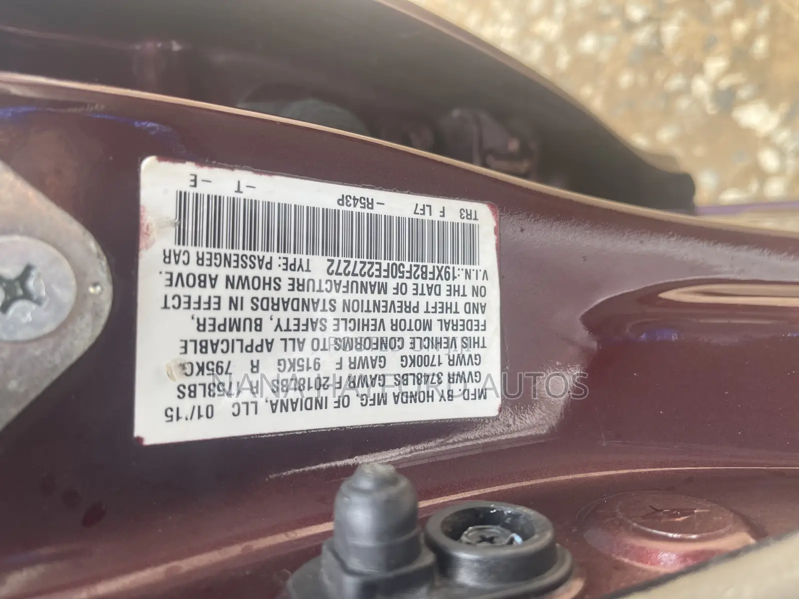 Honda Civic 2015 Brown