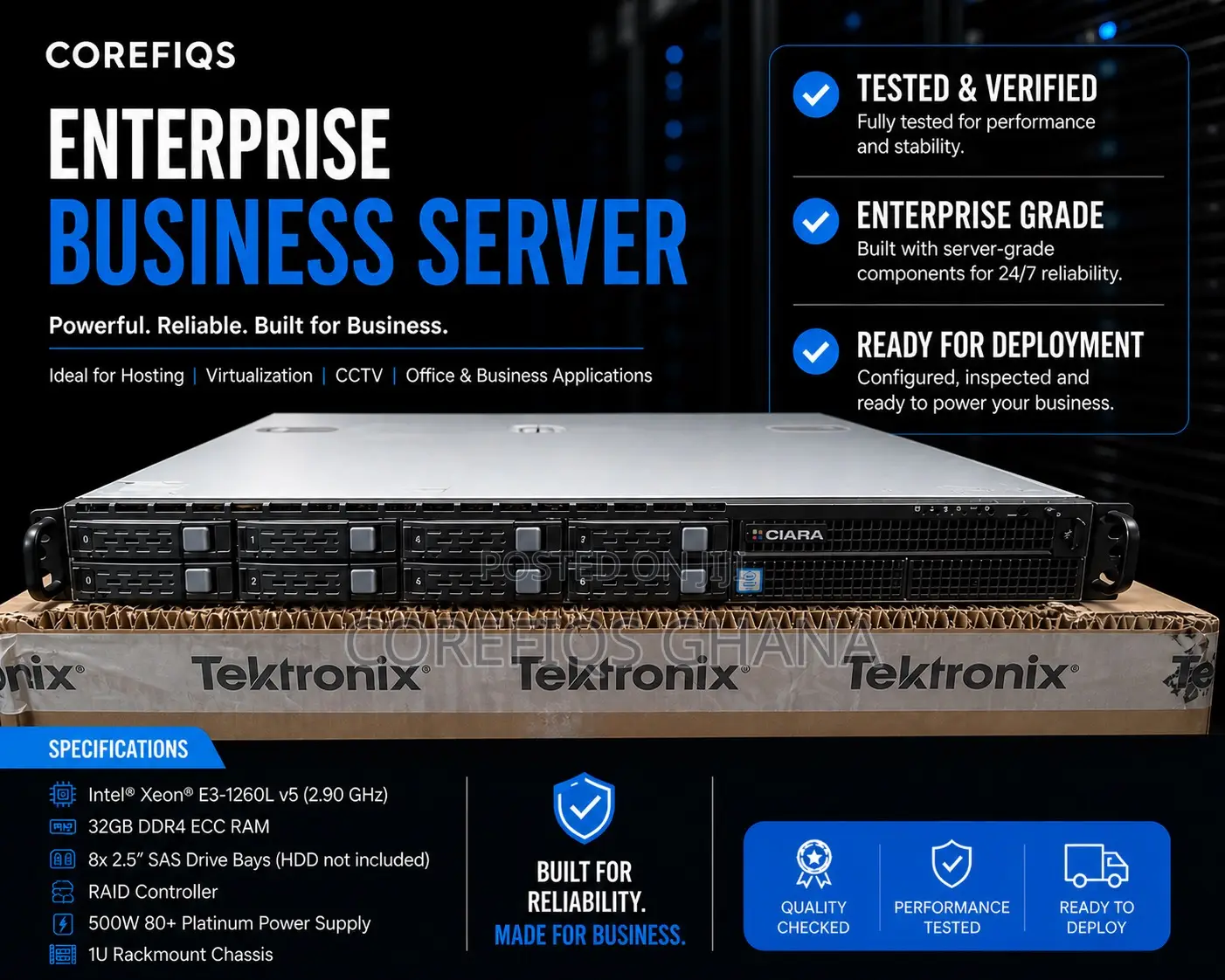 Server 32GB Intel Xeon SSD 256GB