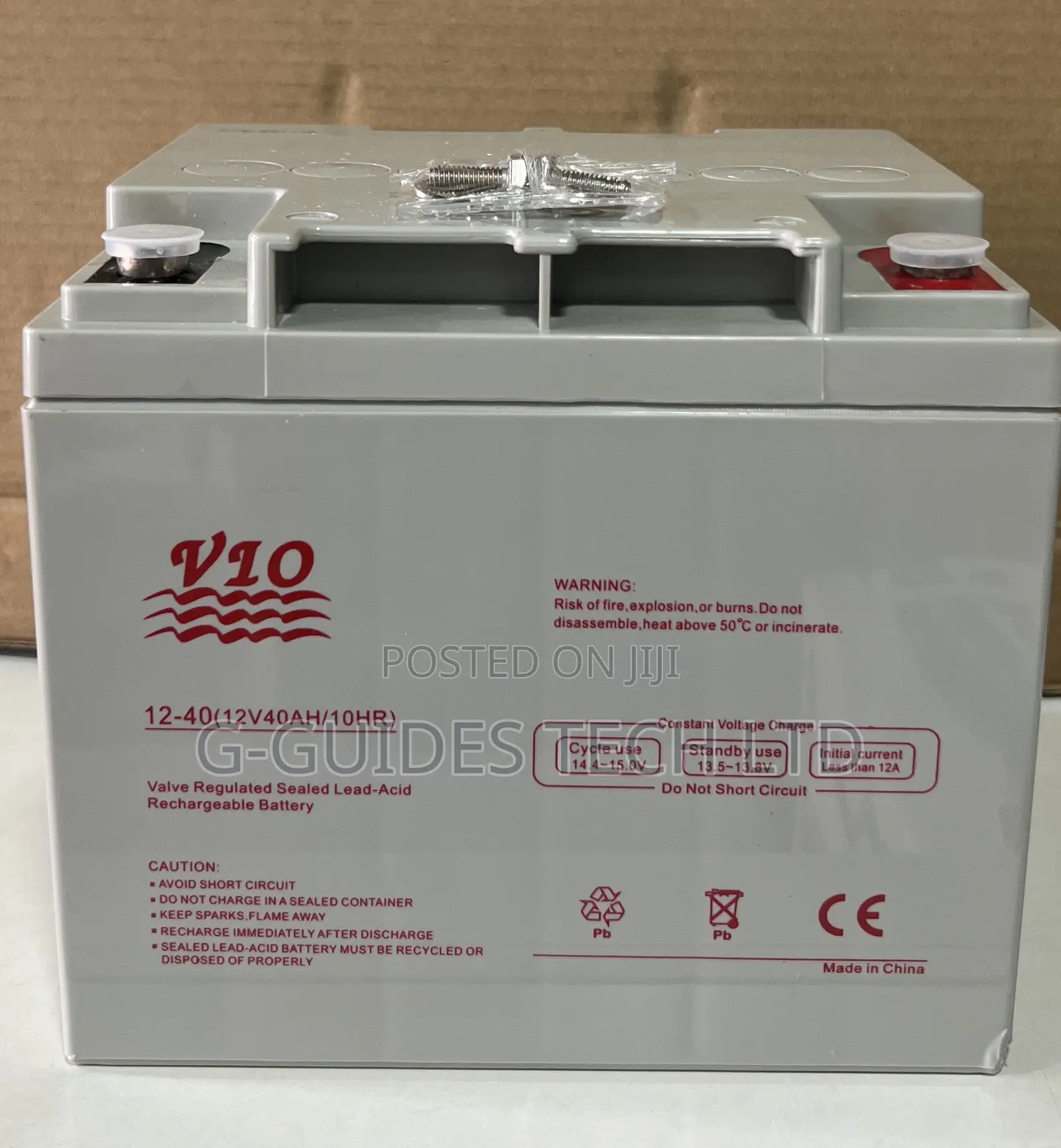 Vio 12v 40ah Ups Battery, 12v-40ah Vio Sealed Lead-Acid Ups Battery