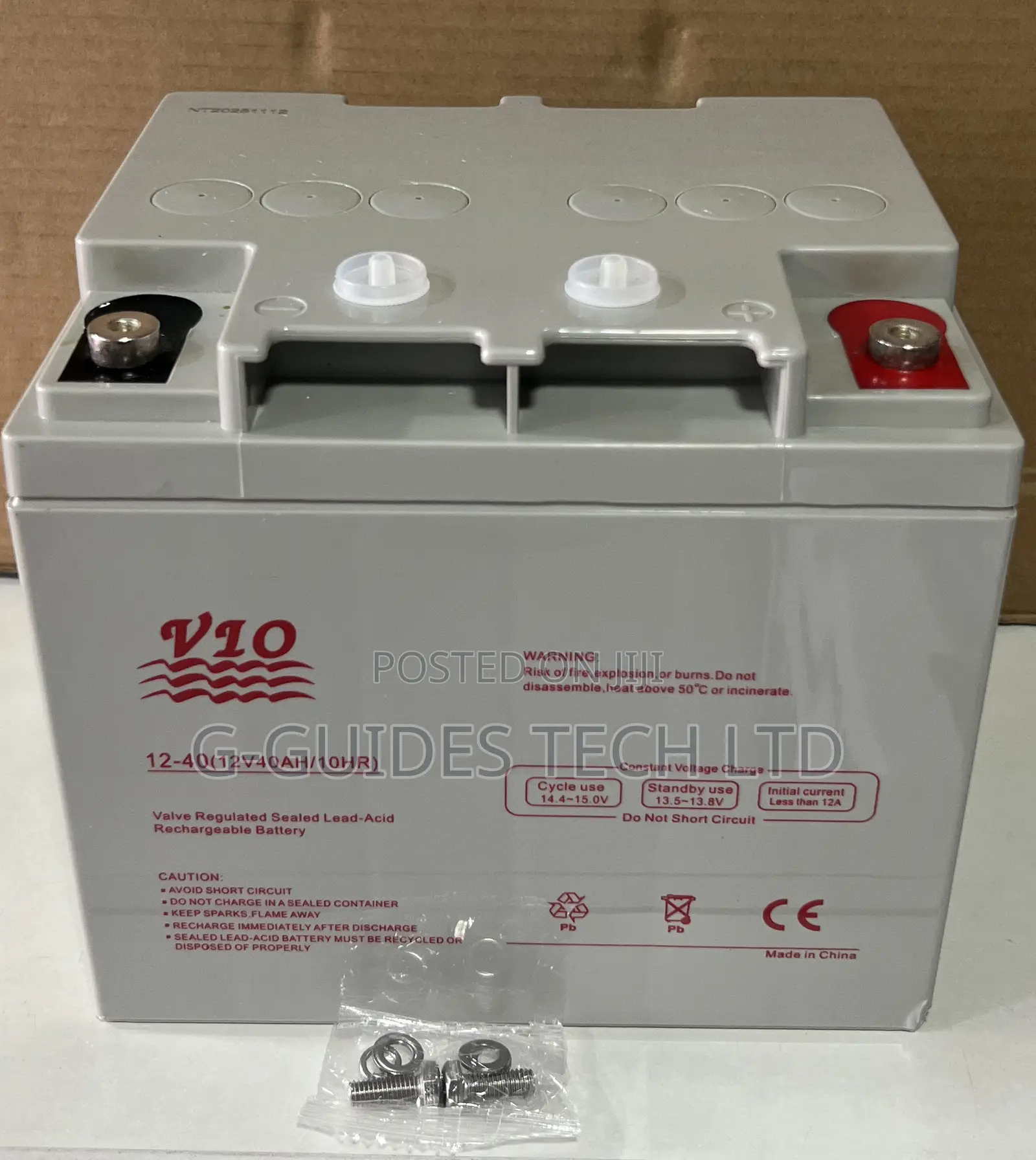 Vio 12v 40ah Ups Battery, 12v-40ah Vio Sealed Lead-Acid Ups Battery