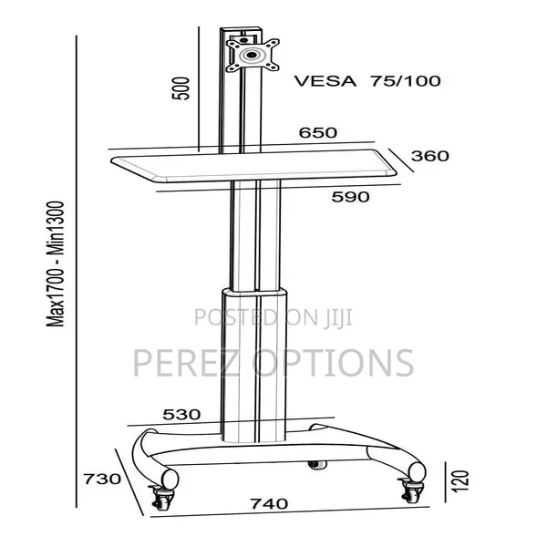 Gmct09 Gas Lift Sit-Stand Workstation