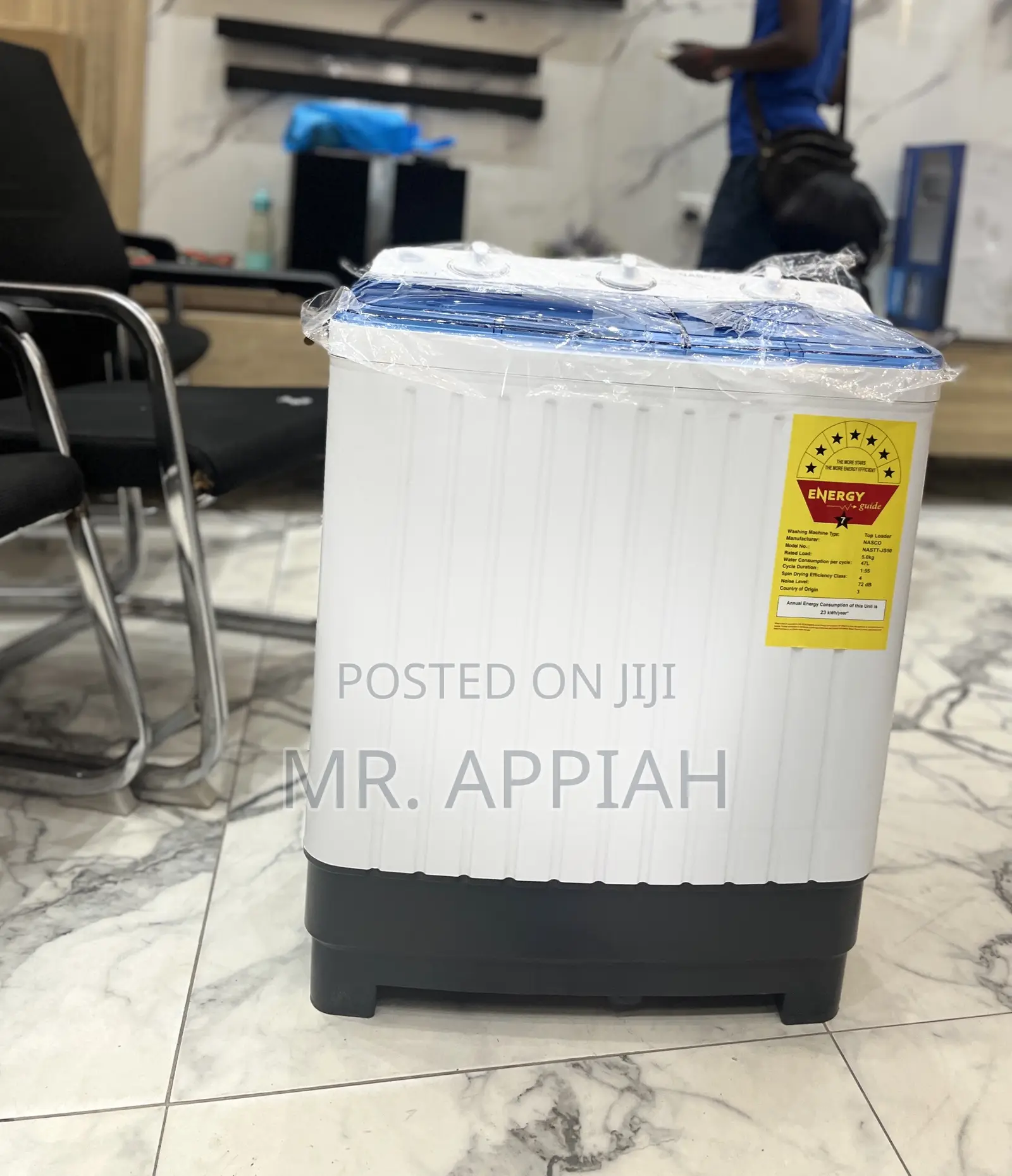 Unique Nasco 5kg Semi-Auto Electric Washing Machine(Spin Dry)