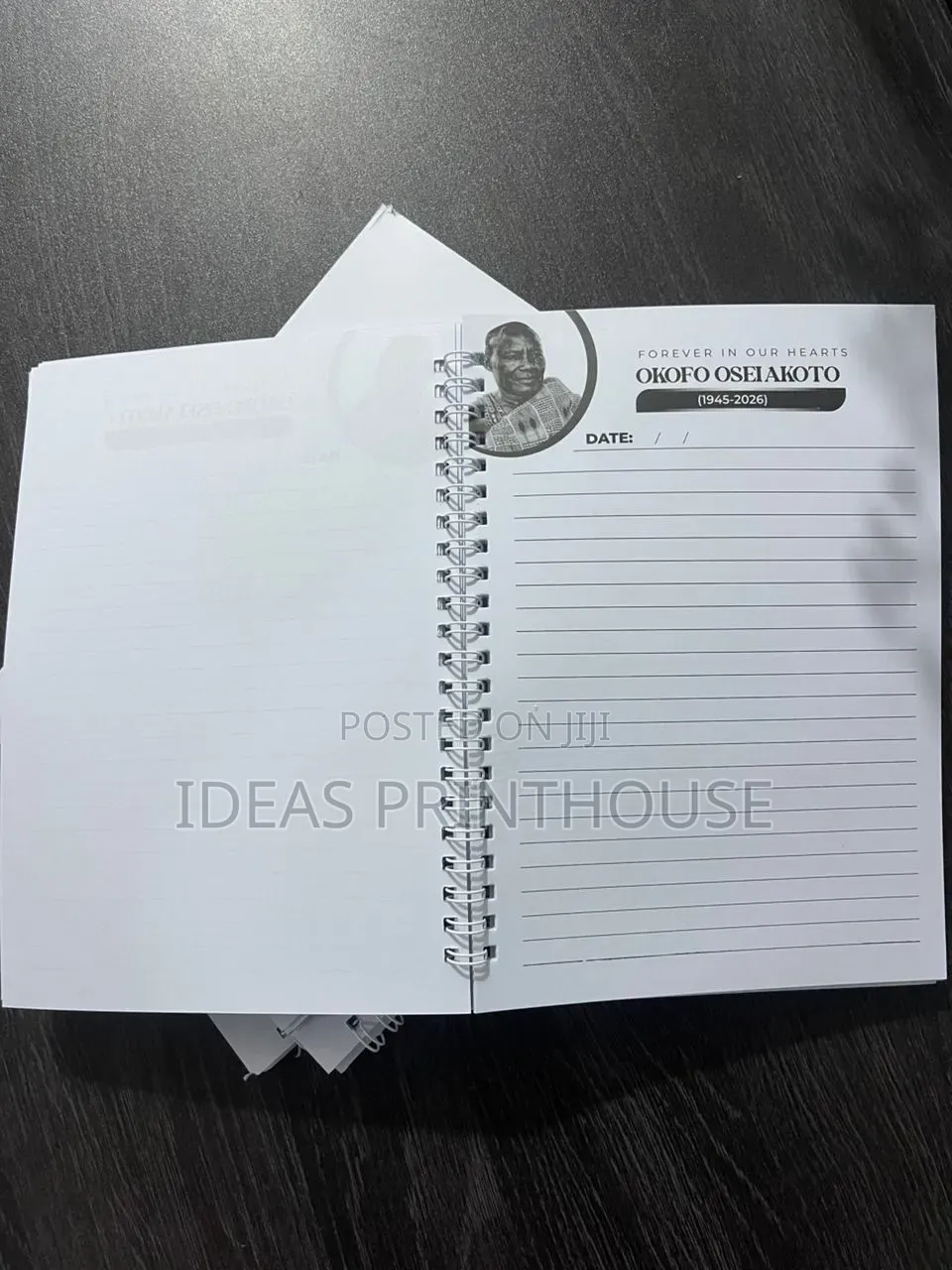 Funeral Notepads/Custom Design (Bulk Orders Accepted)