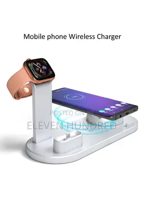 3-in-1 Rotatable Wireless Charging Dock (Silver)