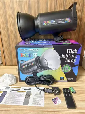 Rgb 500w Studio Light With Remote, Full Color Photography Video Light