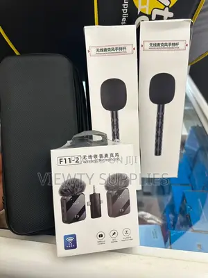 Portable 3 In 1 Wireless Lapel Microphone For Phones Camera + Case