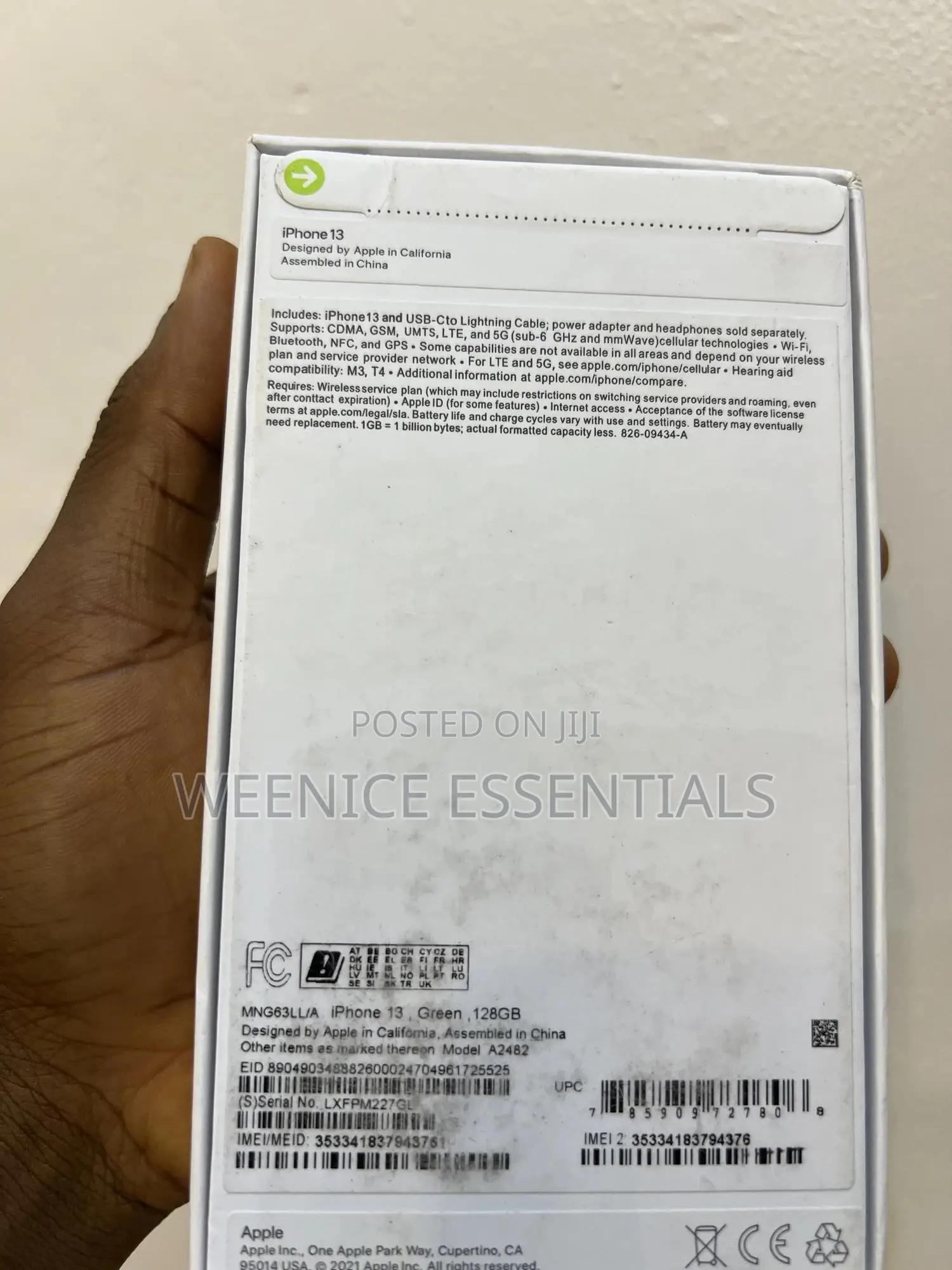New Apple iPhone 13 128 GB Green