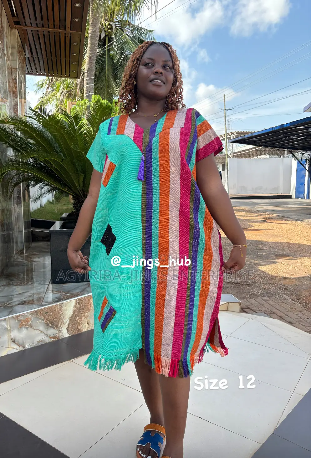 Green Shade of Smock Dress